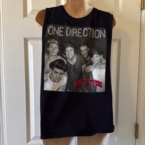 VINTAGE ONE DIRECTION 2013 SLEEVELESS TAKE ME HOME TOUR (sz med) - Picture 1 of 5